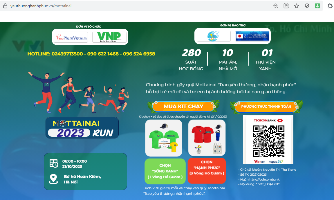 Chuẩn bị chạy thôi các runner ơi, cổng đăng ký Mottainai Run 2023 đã mở rồi!